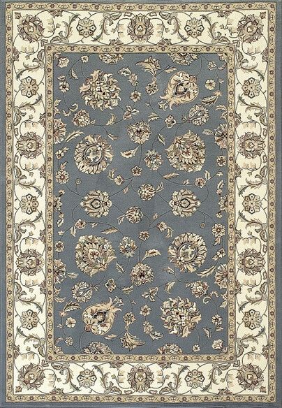 Dynamic Rugs ANCIENT GARDEN 57365-5464 Light Blue and Ivory